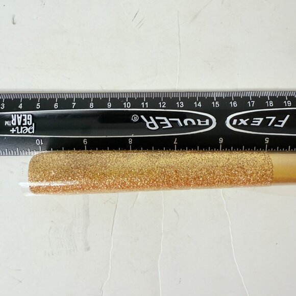 Holiday Metallic Gold Glitter Taper Candles Two Tone Set Of 6 By Cynthia Rowley - Picture 11 of 16